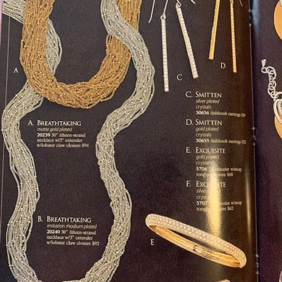 Premier Designs #20239 Matte Gold BREATHTAKING 15-Strand Necklace , 30" long NIB - Picture 4 of 10